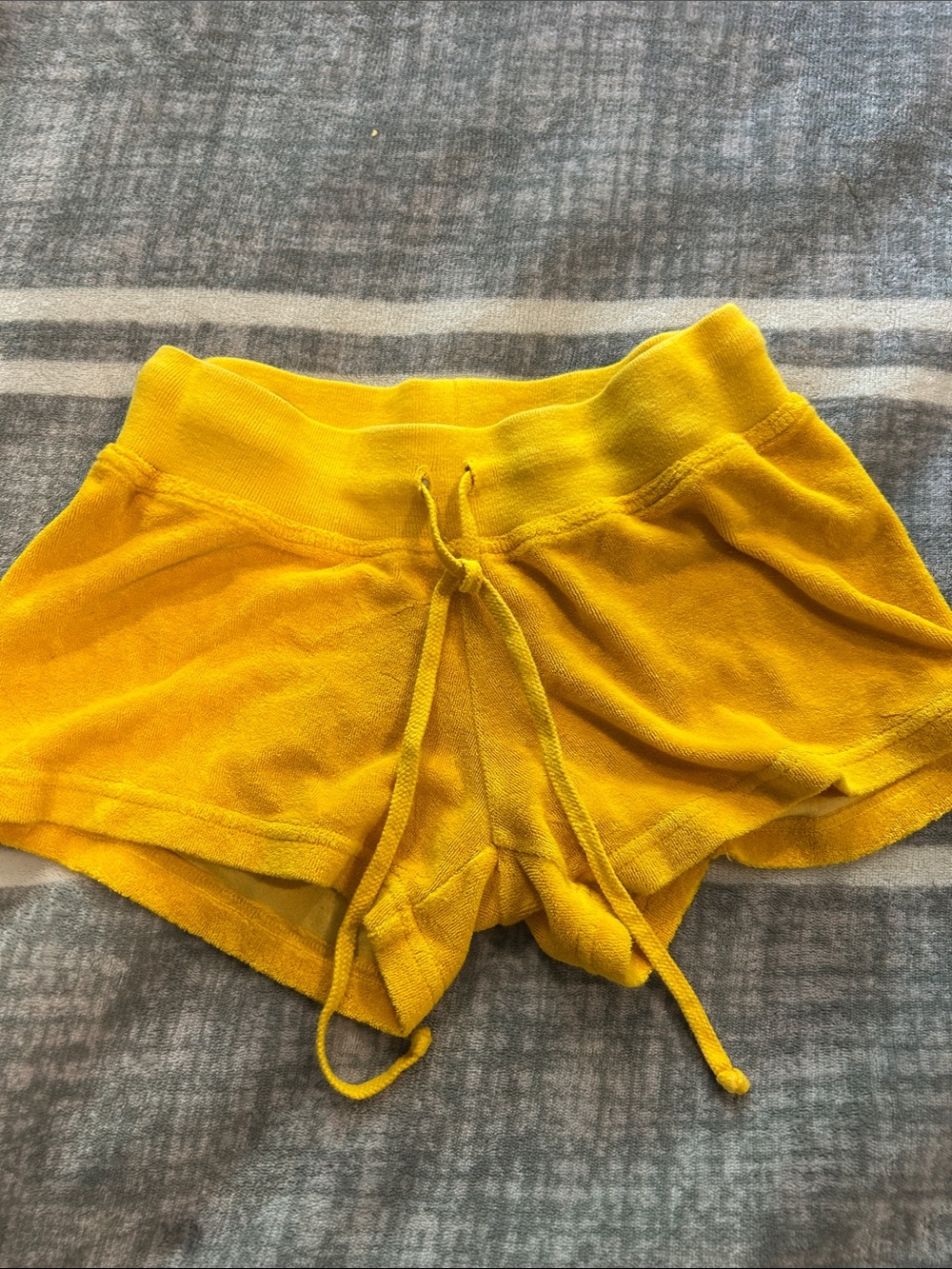 Hard Tail Bright Yellow Terry Athletic Lounge Shorts